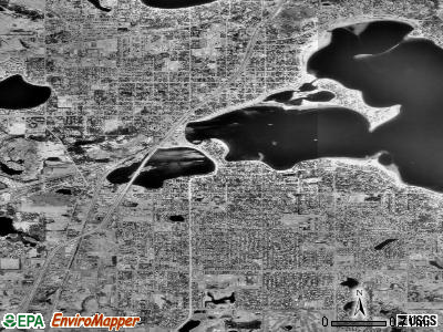 White Bear Lake satellite photo by USGS