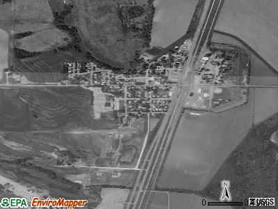 Hinton satellite photo by USGS