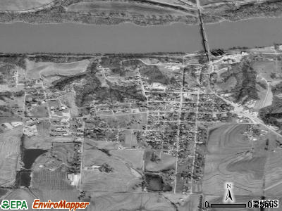 Waverly satellite photo by USGS