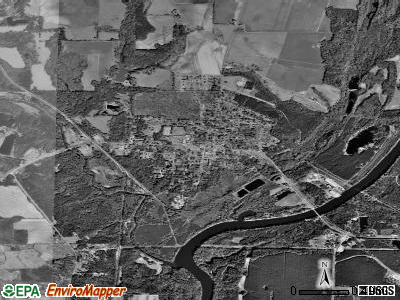 Columbia satellite photo by USGS