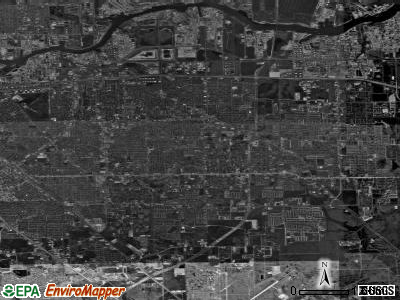Pasadena satellite photo by USGS