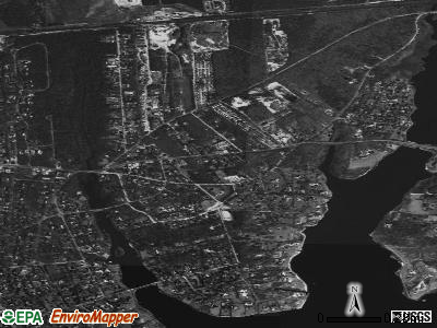 Quioque satellite photo by USGS