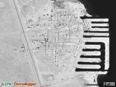 Desert Shores satellite photo by USGS