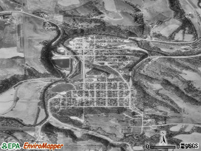 Lanesboro satellite photo by USGS