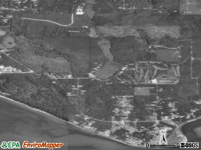 Shaker Church satellite photo by USGS