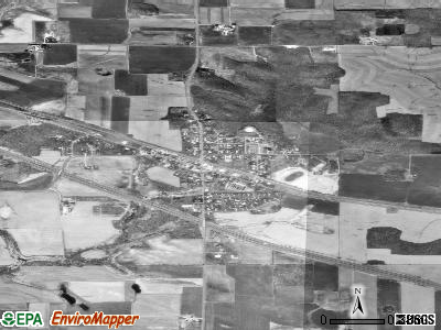 Elk Mound satellite photo by USGS