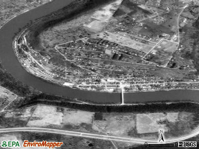 Emlenton satellite photo by USGS