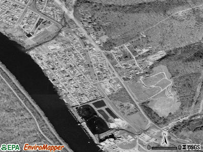 Glasgow satellite photo by USGS