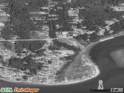 Priest Point satellite photo by USGS