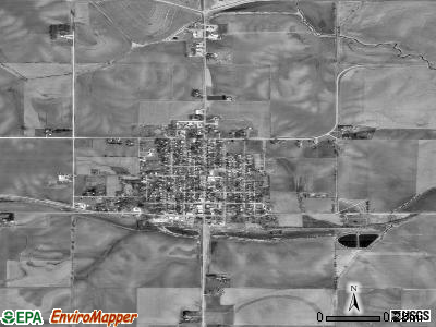 Schaller satellite photo by USGS