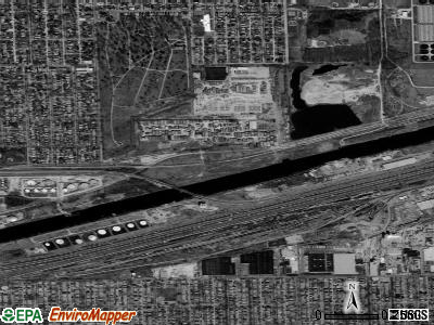 Forest View satellite photo by USGS