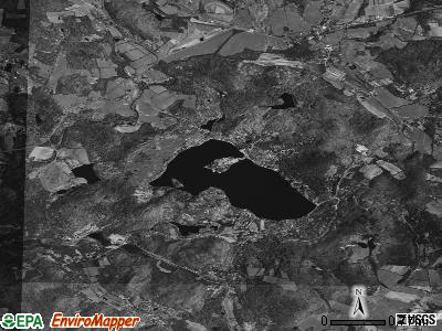 Copake Lake satellite photo by USGS