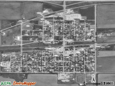 Steele satellite photo by USGS