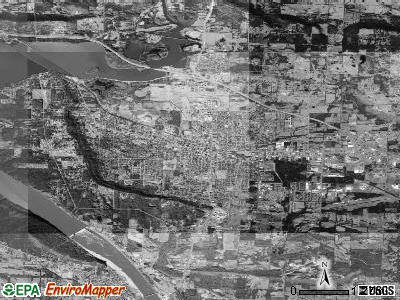 Russellville satellite photo by USGS