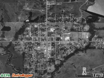 Elmore City satellite photo by USGS
