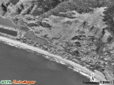 Stinson Beach satellite photo by USGS