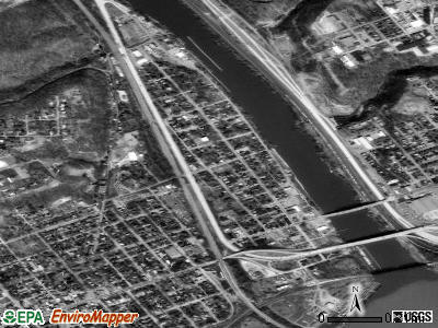 Bridgewater satellite photo by USGS