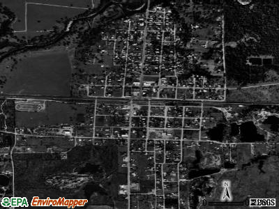 Strawn satellite photo by USGS