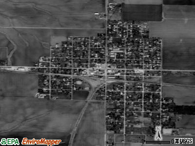Yates City satellite photo by USGS