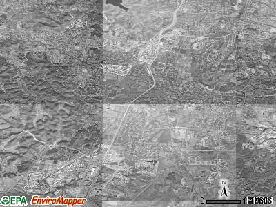 Brentwood satellite photo by USGS