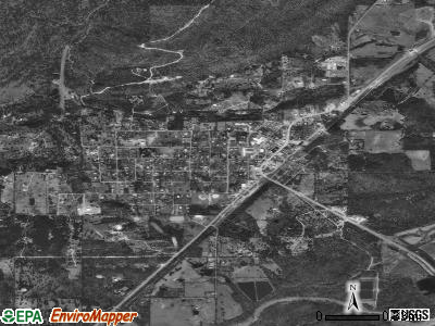Clayton satellite photo by USGS