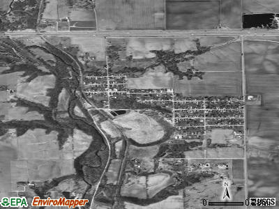 Dalzell satellite photo by USGS