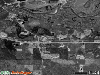 New Augusta satellite photo by USGS