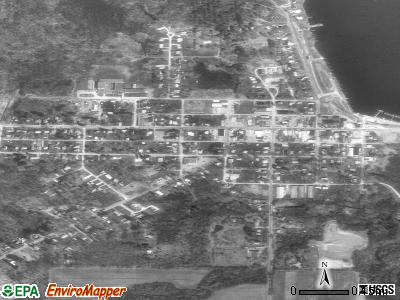 Conneaut Lake satellite photo by USGS