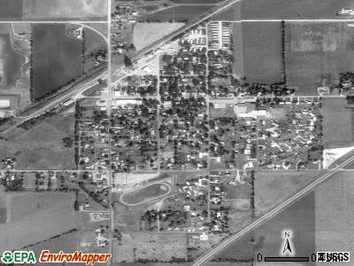 Meriden satellite photo by USGS