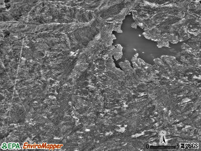 Shaver Lake satellite photo by USGS