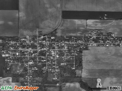 Clayton satellite photo by USGS