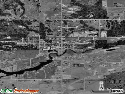 Blue River satellite photo by USGS