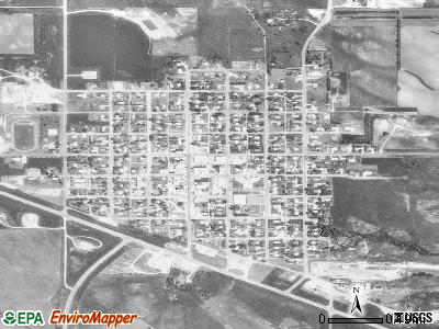 Burke satellite photo by USGS