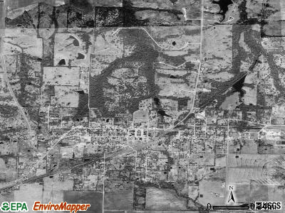 Ladonia satellite photo by USGS