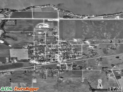 Waubay satellite photo by USGS