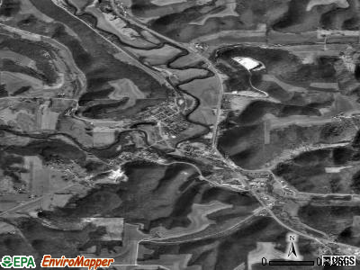 Harrisville satellite photo by USGS