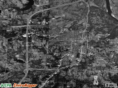Denison satellite photo by USGS
