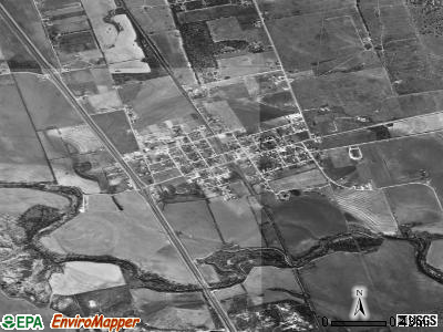 Hawley satellite photo by USGS