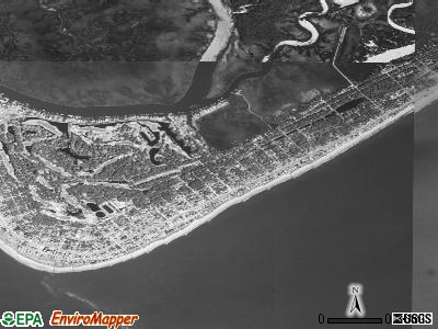 Edisto Beach satellite photo by USGS