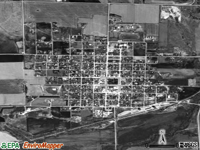 Beaver City satellite photo by USGS