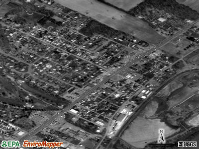 Hummels Wharf satellite photo by USGS