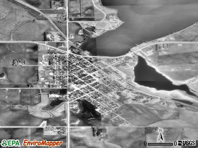 Balaton satellite photo by USGS