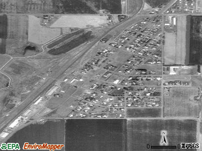 Metolius satellite photo by USGS