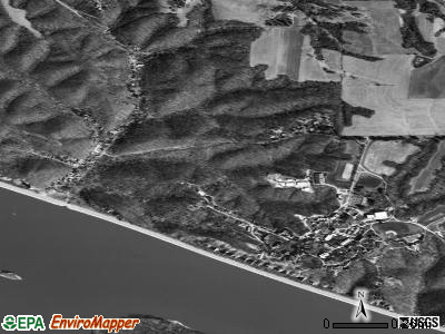 Elsah satellite photo by USGS