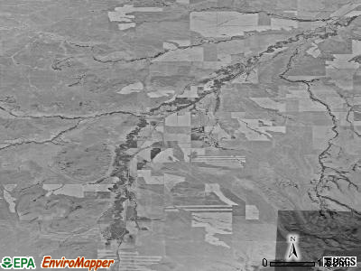 Pryor satellite photo by USGS