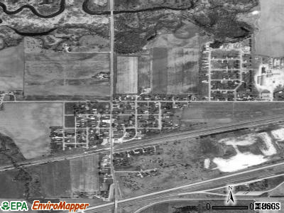 Rockland satellite photo by USGS