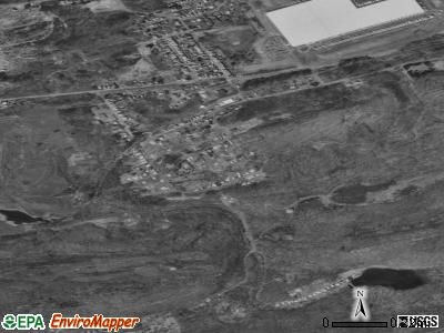 Warrior Run satellite photo by USGS
