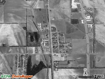 Renova satellite photo by USGS