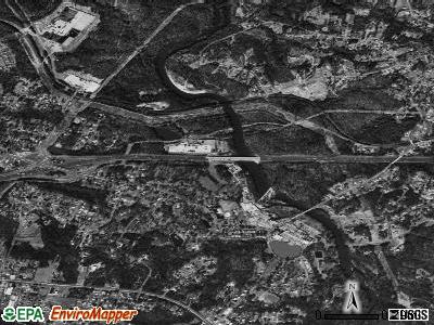 McAdenville satellite photo by USGS