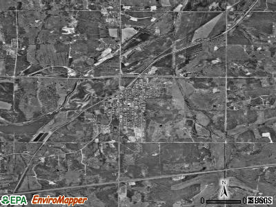 Luther satellite photo by USGS